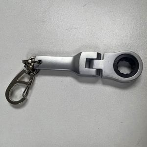 Steel Flexible Head <b>Ratcheting</b> Wrench <b>Spanner</b> Adjustable Hand Tools Keychain Accessories - Product Image 5