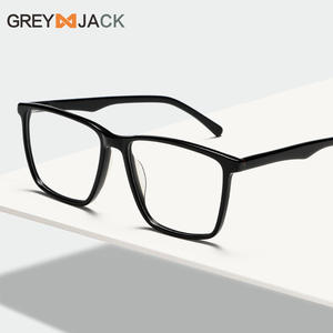 Montures de lunettes carrées unisexes Grey Jack, monture complète, anti-UV, AC1003, tendance de la mode de Wenzhou - Product Image 1