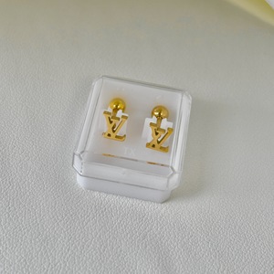 <span class=keywords><strong>Pendientes</strong></span> Pequeños Colgantes de Acero de Titanio Dorado en Caja, <span class=keywords><strong>Pendientes</strong></span> Minimalistas con Tornillo - Product Image 6