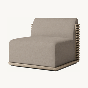 Sassanid Diseño contemporáneo al aire libre de gama alta Patio Muebles de jardín Trelica Sofá de teca indonesio Modular seccional - Product Image 2