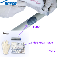 Bande de réparation pour tuyaux en métal et plastique, bande de réparation fiable pour tuyaux, ruban de réparation en fibre de verre, bande de réparation pour plomberie, réparation d'urgence des fuites