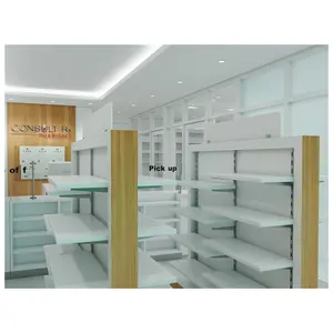 Farmacia, tienda de muebles de madera de diseño efectivo contra único y phamacy | Medicina escaparate de la exhibición en la tienda de venta al por menor para la venta