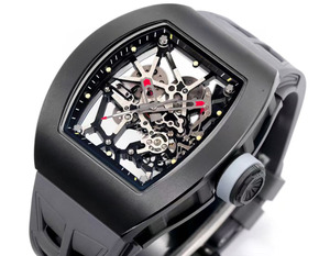 Wine Bar-shaped High-end 035 Black Ceramic Top-quality <b>Skeletonized</b> Waterproof Tourbillon <b>Automatic</b> Mechanical <b>Watch</b> for Men - Product Image 2