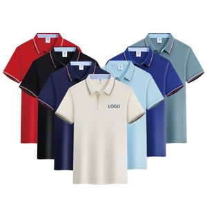 เสื้อโปโลชายขายส่ง ปักลายตามสั่ง เสื้อยืดคอปกสีพื้นสำหรับกอล์ฟ ระบายอากาศได้ดี แห้งเร็ว สวมใส่สบาย - Product Image 2