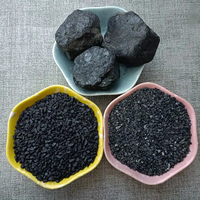 Charbon Anthracite à Haute Teneur en Carbone Fixe 95% Faible Teneur en Soufre 0,5% 6000 Kcal 8,5% Humidité Emballage Sac de 25kg