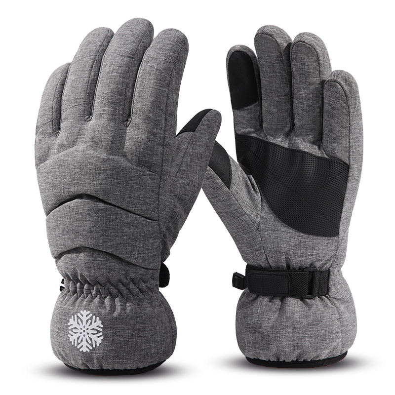 Оптовая продажа, зимние теплые лыжные толстые перчатки с флисовой подкладкой для катания на коньках
