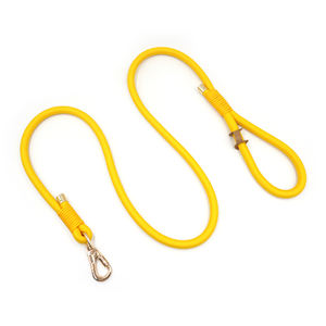 2025 producto de tendencia tiktok, superventas, correa de perro suave con gancho dorado, correas amarillas para mascotas, cuerda de moda, correa de perro de poliéster a granel - Product Image 1