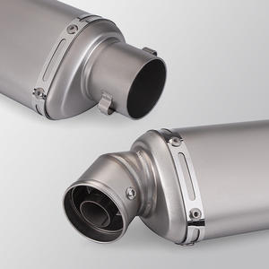 Bajaj PULSAR NS200 NS 200 knalpot sepeda motor, sistem knalpot sepeda motor Stainless Steel Mid Link pipa Muffler keluar kondisi baru - Product Image 5