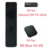 Télécommande de remplacement HUAYU MI-Ver.2 à code fixe, commande vocale, 14 boutons, 2 piles AA, matériau ABS, pour MI Box 4X 4K Android TV