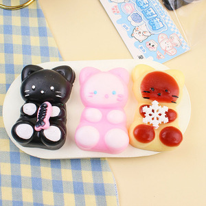 Vente en gros NOUVEAU Style Mini Jouets Mochi Taba Animaux Mignons Chat Anti-stress Pendentif pour Cadeaux d'Anniversaire Unisexe - Product Image 6