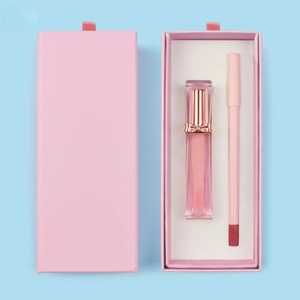 Kit de gloss à lèvres brillant et crayon à lèvres, huile repulpante végane pour les lèvres, kit de crayons à lèvres - Product Image 2