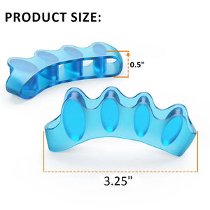 Fabricante Profesional en China, Venta al por Mayor <span class=keywords><strong>de</strong></span> <span class=keywords><strong>Separadores</strong></span> <span class=keywords><strong>de</strong></span> Dedos del Pie <span class=keywords><strong>de</strong></span> Gel <span class=keywords><strong>de</strong></span> <span class=keywords><strong>Silicona</strong></span> Azul con Certificación CE - Product Image 3