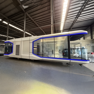 Más popular en acampar al aire libre grande Castel E7 Modelo usado Eco Space Capsule Prefab Tiny Container House Beach Cabin - Product Image 1