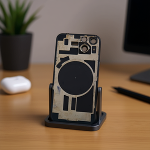 Carcasa Trasera con Soporte Metálico y Lente para iPhone 14 Rojo - Product Image 3