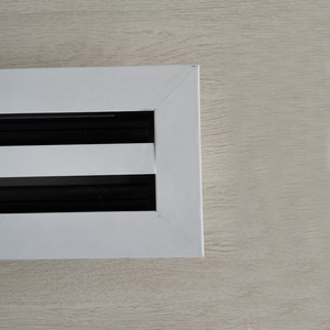 Repuestos para HVAC Royal Service, Difusor <span class=keywords><strong>de</strong></span> Aire Lineal <span class=keywords><strong>de</strong></span> Aluminio para Ventilación <span class=keywords><strong>de</strong></span> Aire Acondicionado, Dos Ranuras, Rejilla <span class=keywords><strong>de</strong></span> Ventilación Inteligente - Product Image 4