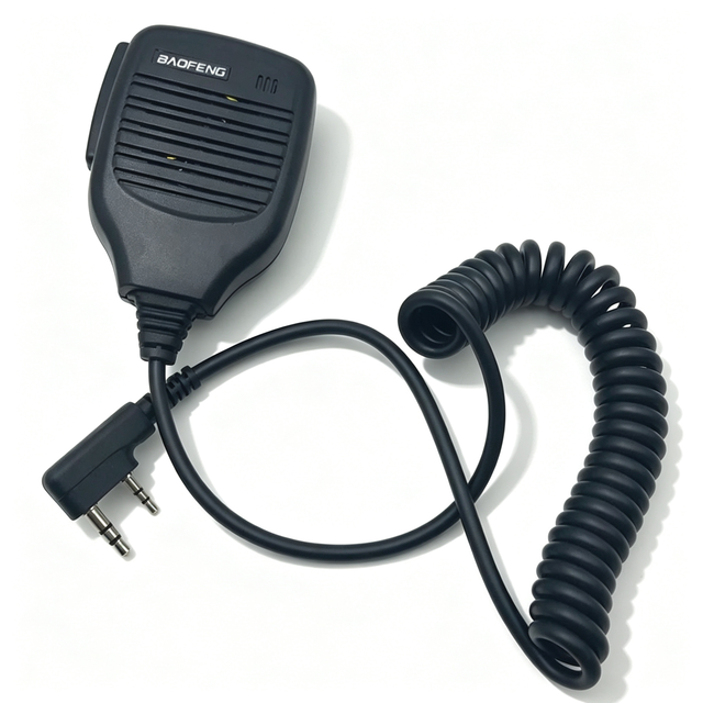 Baofeng UV-5R Walkie-Talkie Microphone-Shoulder & Hand Mic Compatible with BF888S K-Head and Universal Models Made in China