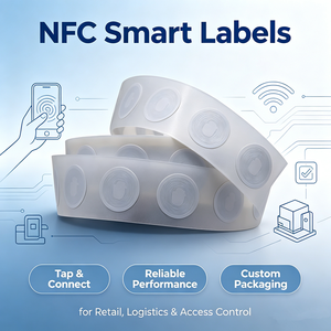 Étiquette de contrôle d'accès RFID ISO NFC pour hôtel, 13,56 MHz, étanche, avec puces NTA213/215/216 pour usage professionnel, systèmes Android et Apple - Product Image 2