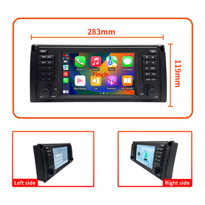 หน้าจอแสดงผลกลางขนาดใหญ่สำหรับรถยนต์ซีรีส์ 5 รุ่น E53 E39 M5 พร้อมระบบนำทาง CarPlay ในตัว รองรับการเชื่อมต่อ TV-USB ขนาด 7 นิ้ว รุ่น E53 - Product Image 2
