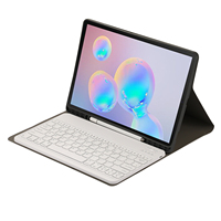Casing Tablet Keyboard BT nirkabel, casing untuk Samsung Tab S8 ultra Plus S7 A8 A7 dengan pemegang pena