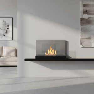 Chimenea de Etanol de Acero de Diseño Moderno, con Funciones Decorativas y de Calefacción, Instalación Independiente para Villas y Apartamentos, Uso Interior - Product Image 3