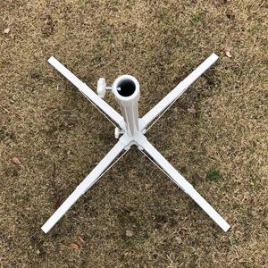 Base de parasol de patio en fer, hauteur 53 cm, pliable, support croisé pour usage extérieur et jardin - Product Image 4