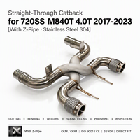ING SUS304 Échappement direct pour McLaren 720S M840T 4.0T 2017-2023 |   Échappement de course sans valve Z-Pipe en gros