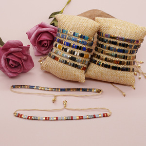 Hot Selling Bohemian Jewelry Handmade Fashion Colorful Beads Adjustable Miyuki TILA <b>Beaded</b> <b>Bracelet</b> for Women Men - Product Image 1