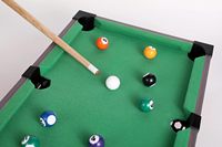 Mini juego de mesa de billar interior de alta calidad, juego de mesa de madera para niños con cojines de MDF para la interacción de billar entre padres e hijos