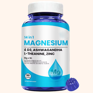 Gomitas <span class=keywords><strong>de</strong></span> Complejo Multimineral <span class=keywords><strong>de</strong></span> Magnesio <span class=keywords><strong>14</strong></span> en 1 al por Mayor para el Bienestar <span class=keywords><strong>de</strong></span> Todo el Cuerpo y el Equilibrio Energético Día y Noche - Product Image 1
