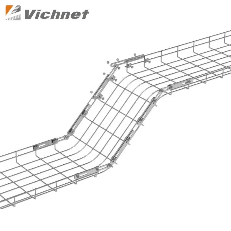 Vichnet केबल प्रबंधन सिस्टम उच्च गुणवत्ता जस्ती लोहे के तार जाल बाड़ केबल ट्रे जस्ता लेपित धातु केबल टोकरी ट्रे