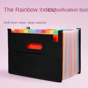 ที่เก็บข้อมูล A4 PP สีรุ้งหลายช่องขยายกระเป๋าสตางค์หลายชั้นโฟลเดอร์ดัชนีสำนักงานเครื่องเขียนโฟลเดอร์กระเป๋า ZY7113 - Product Image 5