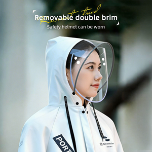 Imperméable unisexe classique et tendance en EVA léger et imperméable pour la moto, la randonnée et le camping - Idéal pour les jours de pluie à l'école - Product Image 3
