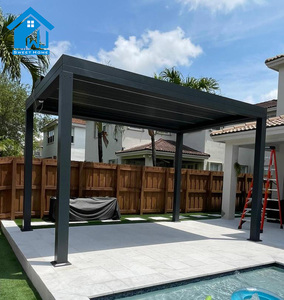 Ngọt ngào nhà tùy chỉnh cơ giới arbours arbours pergolas nhôm ngoài trời <span class=keywords><strong>gazebo</strong></span> mái hiên - Product Image 3
