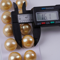 Vente en gros de perles naturelles Perles d'eau douce de forme ronde Edison en or de grande taille Perles en vrac