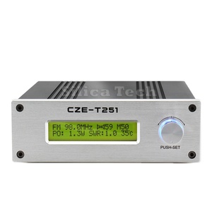 Émetteur FM stéréo professionnel CZERF CZE-T251 0-25W réglable 12V certifié CE pour station de radio diffusion avec connecteur NJ F539 - Product Image 1
