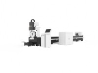 Mesin Pemotong Tabung Laser Kecil 1500W 3KW Kontrol Raycus Raytools Delta Servo HIWIN Rail YYC Rack 6M