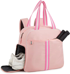 Bolsa Impermeable de Nailon para <span class=keywords><strong>Padel</strong></span> y Tenis Pickleball, Bolsa Deportiva Portátil de Gran Capacidad para <span class=keywords><strong>Ping</strong></span> <span class=keywords><strong>Pong</strong></span> con Bolsillo para Zapatos, Raqueta Deportiva - Product Image 4