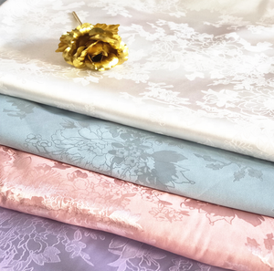 Lụa Như Đồ Ngủ Xường Xám Spandex Polyester Stretch Satin Vải Jacquard - Product Image 2