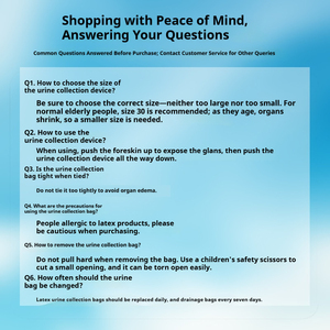 Cao su nước tiểu vỏ bọc người đàn ông nước tiểu Bộ sưu tập túi dùng một lần y tế nước tiểu Receiver người già nằm liệt giường cần thiết nước tiểu thoát nước Túi CE - Product Image 5