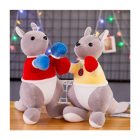 Disesuaikan 10 inci boneka hewan lucu bordir tahan lama Super lembut PP katun kebun binatang mainan mewah kustom untuk ulang tahun