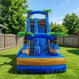 WINSUN Toboganes Inflables de Agua para Niños, Parque Acuático Inflable, Parque de Toboganes de Agua Inflables - Product Image 1