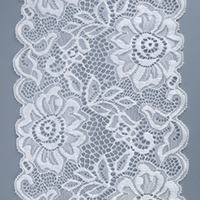Garniture de dentelle de broderie de maille élastique de qualité supérieure de 15cm pour la lingerie de dames