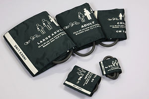 Manchette NIBP réutilisable à bas prix taille adulte 25-35cm brassard de pression artérielle matériau en nylon <span class=keywords><strong>tube</strong></span> unique avec usine de soins de vessie - Product Image 5