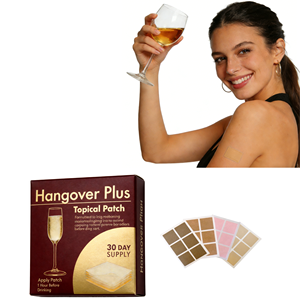 Patch contre la gueule de bois, complément multivitaminé, hypoallergénique, détoxifiant, certifié CE - Product Image 1