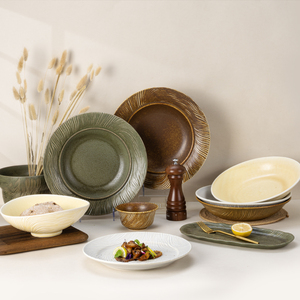 Juego de Platos de Cerámica Artesanal con Esmalte YAYU, Vajilla Beige para Restaurante y Hotel, Fabricante Personalizado - Product Image 6