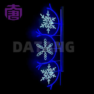 Nueva Llegada, Iluminación LED para Postes con Motivos Navideños IP65 para Celebraciones Festivas 2025, Decoración Luminosa LED para Postes - Product Image 4