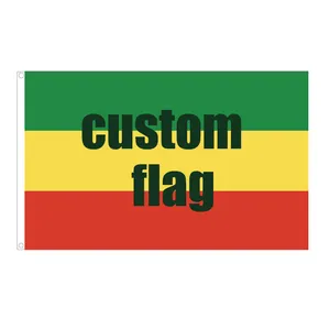 Factory manufacturer NO MOQ 3x5ft flag blank printed logo fabric outdoor advertising design custom 3x5 flag