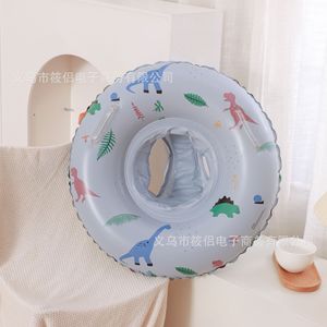 Xiaolu – anneau de natation gonflable pour enfants de 1 à 5 ans, motif de dinosaure rond, utilisation dans les parcs aquatiques - Product Image 1