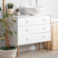 Set Kenop Laci Logam Cetak UV Art Deco Kustom 4 Buah, Gagang Kabinet Personalisasi, Dapat Dipindah, Multifungsi, untuk Rumah dan Kantor, Tema Paskah