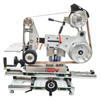 Ponceuse à bande CNC manuelle 2x72, moteur 220V 2.2KW, table magnétique pour atelier de fabrication de petits couteaux, polissage de métaux